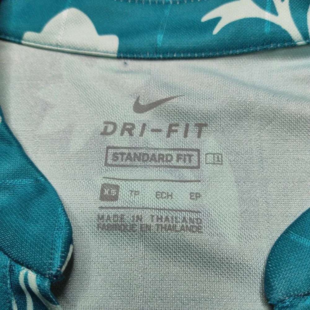 Nike Dri-FIT Women Size XS Victory Sleeveless Floral Print Golf Polo Shirt‎ NEW
